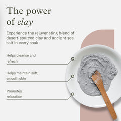 Enviromedica face clay mask application nourishes the skin with a gentle purification routine.