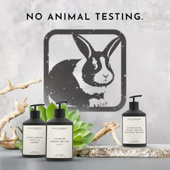 ENVIRONMENT RC Lotion bottle label close-up highlighting marine, bergamot, and jasmine notes