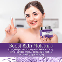 Elegant packaging of Envy Collagen & Peptides face moisturizer on vanity