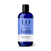 EO Bubble Bath French Lavender bottle setup for a calm, spa-like bath experience