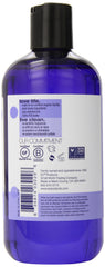 EO Bubble Bath French Lavender ingredients label highlighting natural botanicals