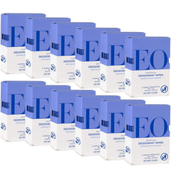 EO Natural Deodorant Wipes lavender pack for on the go freshness
