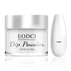 eodci dip powder clear 1oz bottle for a crystal-clear manicure