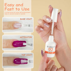 EODCI diamond top coat provides anti-scratch shine with long-lasting gloss.