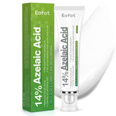 Eofot 14% Azelaic Acid Cream bottle for blemish-prone skin, daily use.