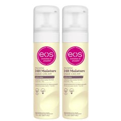 eos Vanilla Bliss shave cream bottle showing hydrating formula for a smooth shave