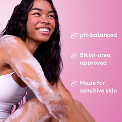 Illustration of EOS Vanilla Cashmere with shea butter emphasizing nourishing moisture