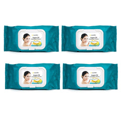 Epielle Argan Oil Makeup Remover Wipes close-up with flip-top lid for easy, refreshing use.