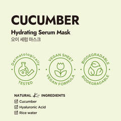 Epielle cucumber hydration close-up texture highlights serum and hydration for radiant skin.