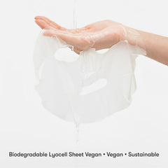 Epielle sheet mask close-up highlighting vitamin C and niacinamide for radiance