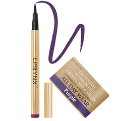 EPILYNX purple liquid eyeliner with a fine brush tip for precise lines