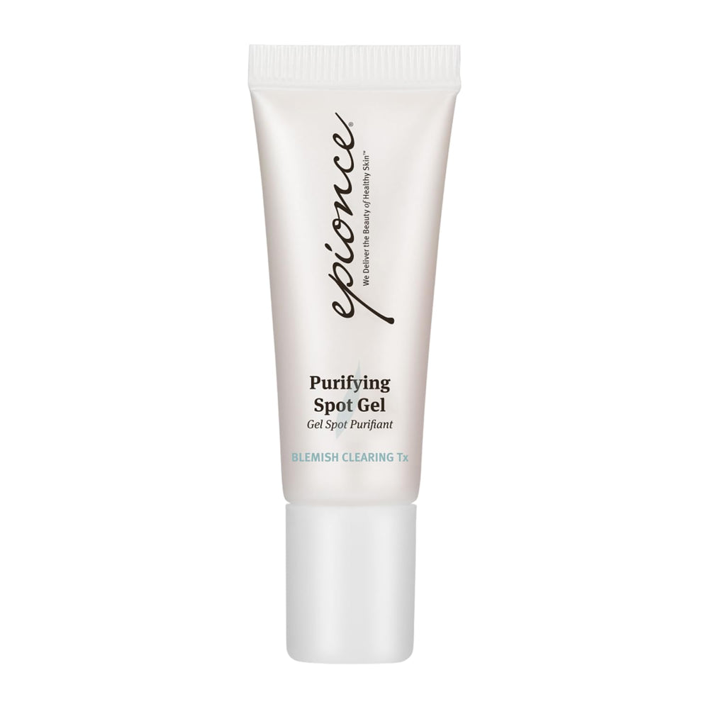 Epionce blemish-clearing spot gel bottle ready for precise application and reduced blemish visibility.