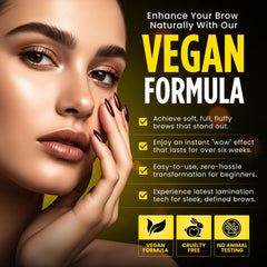epocha brow lamination kit nourishing serum strengthens brows while adding shine.