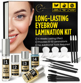 epocha brow lamination kit steps guide enables a polished at-home routine.