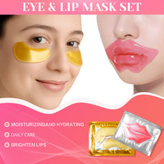 Epstur eye patches with 24K gold crystal gel for under-eye refreshment.