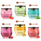 Eqimznv bee lip balm honey pot front view with rich hydration