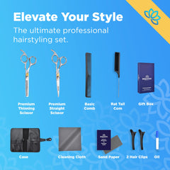 Equinox International Pro thinning scissors for smooth, balanced layers