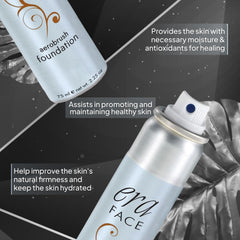 ERA Beauty tattoo-cover makeup in use for tattoo concealment.