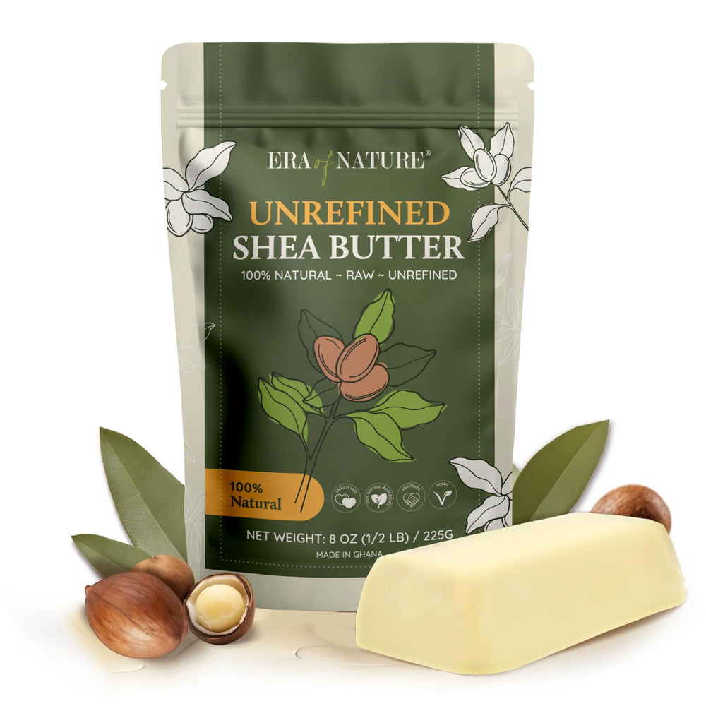 Era of Nature Shea Butter 8oz raw block for daily skin care