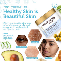 Key ingredients such as Aloe Vera and Manuka Honey support soothing skin.