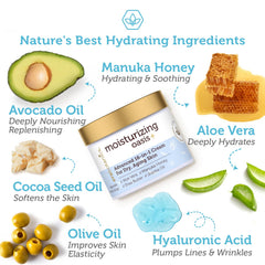 Texture swirl showcases lightweight, non-greasy feel of Era Organics moisturizer.