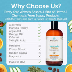 Close-up of Aloe Vera, Manuka Honey and Argan Oil ingredients in Era Organics formula