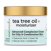 Era Organics Tea Tree Cream bottle shown for daily oil-balancing use