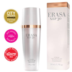 Erasa XEP 30 serum blended with moisturizer for easier spread