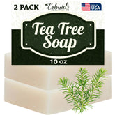 Erbaid Tea Tree Soap bar close-up for natural cleansing and skin balance
