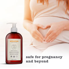Erbaviva stretch mark oil with organic sunflower, carrot seed, and wheat germ ingredients