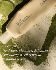 Moringa, lemon balm, and prickly pear visual highlight powerful antioxidants.