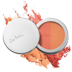 Ere Perez Rice Powder Blush Duo Mandarin compact for velvety matte flush