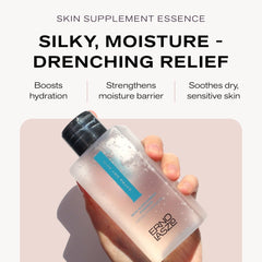 Erno Laszlo Skin Supplement Essence application on face demonstrates easy pat-in usage