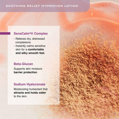 Pump dispensing on Erno Laszlo Soothing Relief Hydration Lotion for easy, even application.