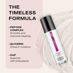 Erno Laszlo Timeless Serum applied in hand shows gentle massage for hydration.