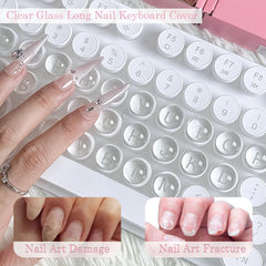 ERRECI glitter design close-up highlights sparkle on keys for stylish typing sessions