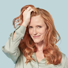 Esalon Volume Color Care Shampoo scalp massage scene highlights gentle cleansing for roots