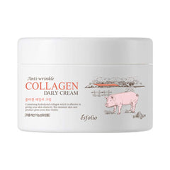 Esfolio Collagen Daily Face Cream jar, showing generous daily hydration.