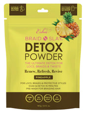 Esha Braid N Slay Detox Powder bottle for protective style cleansing