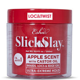 Esha Slick N Slay Braiding Gel bottle front shows ultra hold for flawless braids.