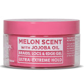 Esha Slick N Slay braiding gel ultra hold on dry hair for all-day style.