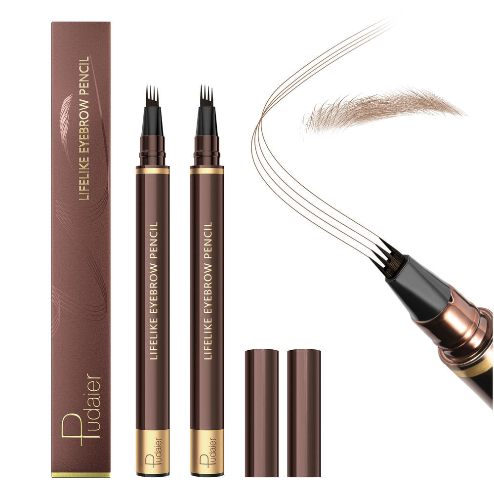 Espoce eyebrow pen with 4-tip precision for natural hair-like brows