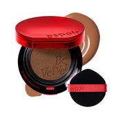 Espoir Be Velvet Cushion Foundation bottle close-up showing long-lasting color
