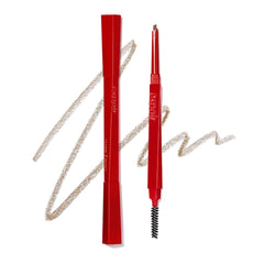 Espoir Brow Balance Pencil light brown triangle tip enables precise brow definition.