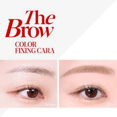 Espoir The Brow Color Fixing Cara skinny brush shapes brow hairs precisely