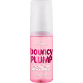 essence Bouncy Plump Hydrating Dewy Spray bottle for instant hydration and radiant glow.