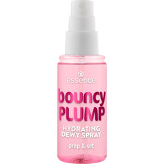 essence Bouncy Plump Hydrating Dewy Spray mist-dispense enables quick refresh and even coverage.