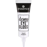 Essence Dewy EYE GLOSS close-up applicator for a smooth, luminous finish.