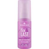 essence Fix & Last bottle mist delivers weightless, long-lasting makeup hold for all-day confidence.