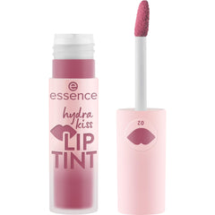 essence Hydra Kiss Lip Ink No. 02 swatch shows vibrant red with long-lasting color.